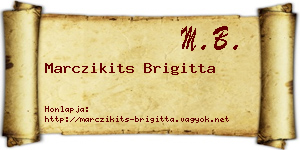 Marczikits Brigitta névjegykártya