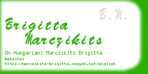 brigitta marczikits business card